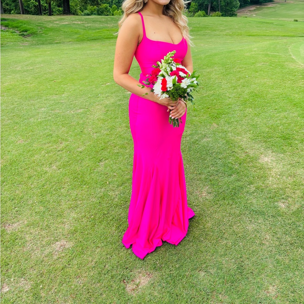 Elegant Pink Evening Gown